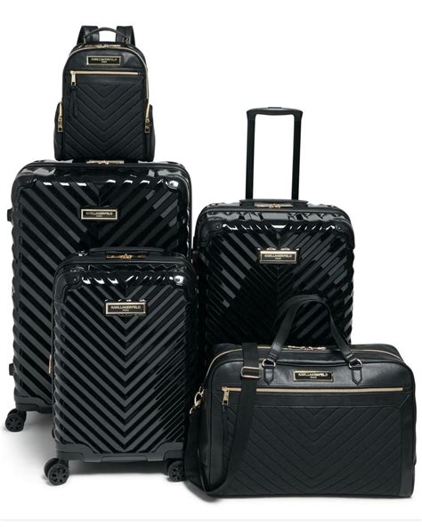 karl lagerfeld luggage collection.